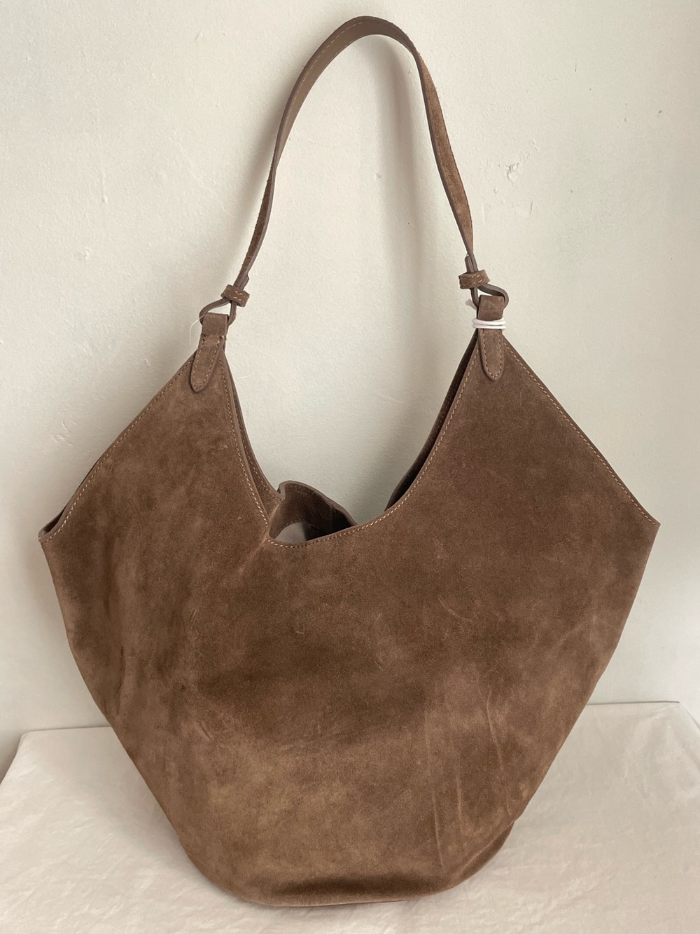 VIOLA CASTELLANI Brown Suede Hobo with Pouch NWT - Picture 4 of 13